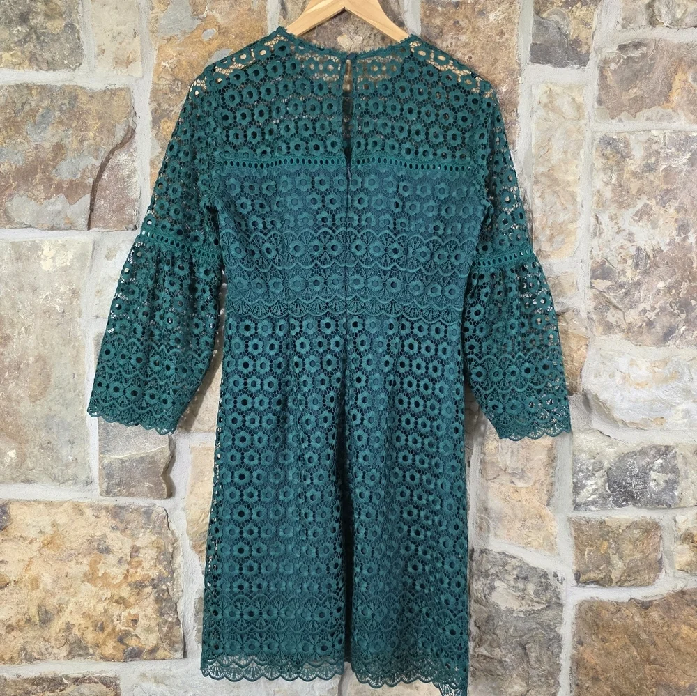 NWT J Crew Daisylace Floral Lace Bell Sleeve Dress
